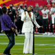 Eric Church and Jazmine Sullivan performs the national anthem before the NFL Super Bowl 55 football game between the Kansas City Chiefs and Tampa Bay Buccaneers, Sunday, Feb. 7, 2021, in Tampa, Fla.